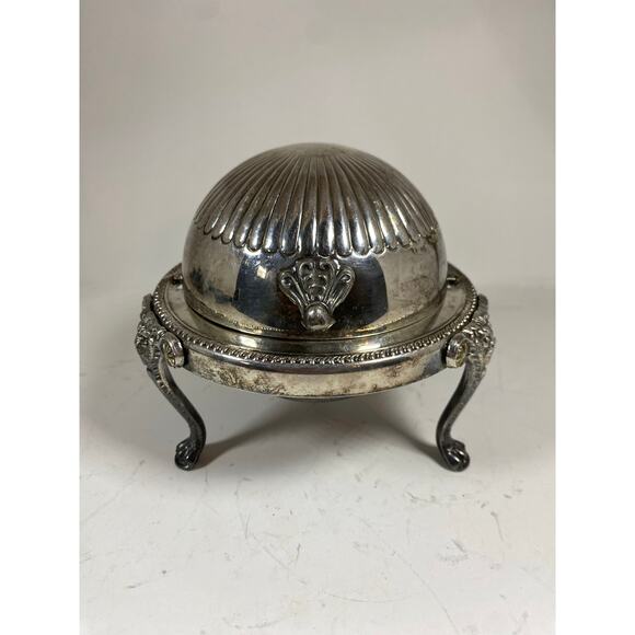 Antique FB Roger’s Solver-Played Rolling Dome Butter/Caviar Dish - Picture 1 of 5